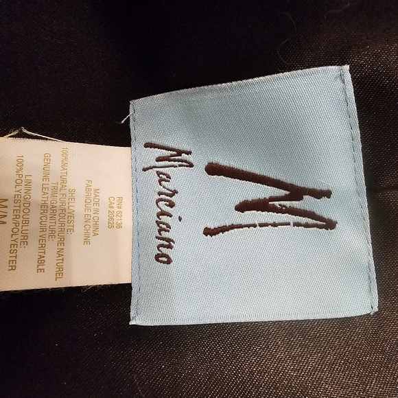 Marciano Genuine Suede Leather & Rabbit Fur Womens Jacker Size M - Picture 8 of 10